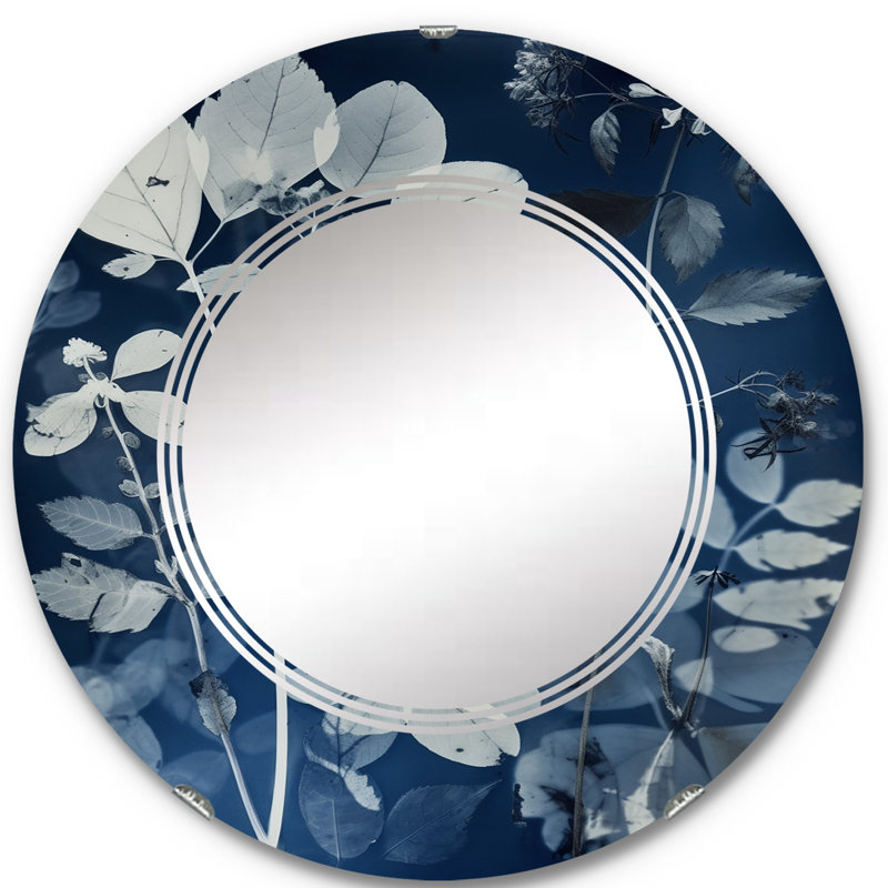 Canterson - Miroir mural moderne rond, 24 po x 24 po