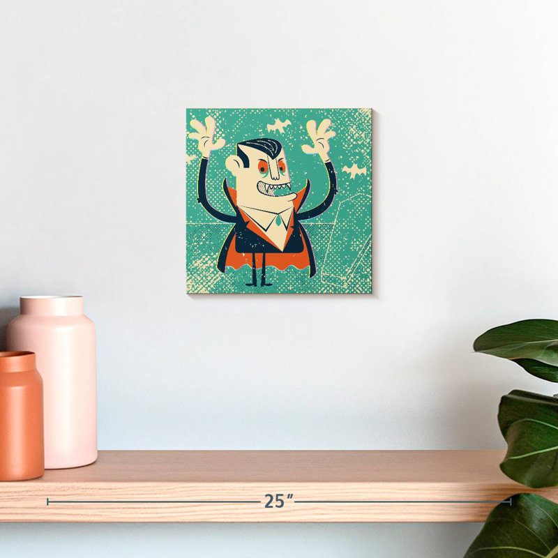 Kelan Cartoon Vampire, 10" H x 10" W