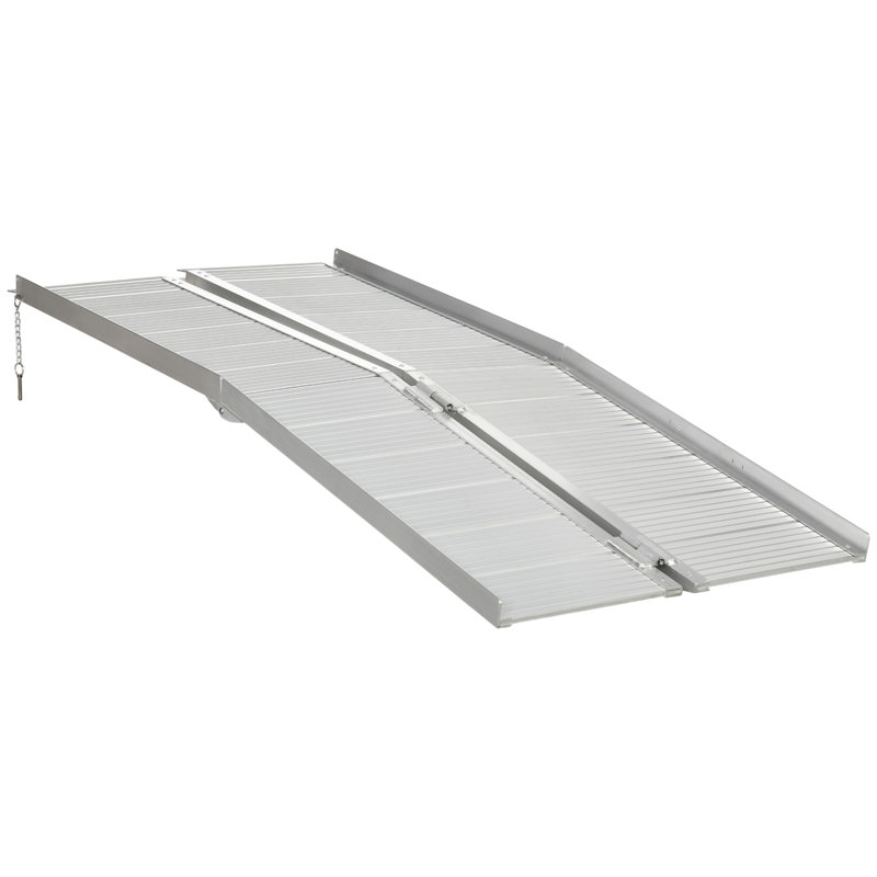 HomCom Metal Foldable Portable Ramp, 2" H x 48" W x 29.1" D