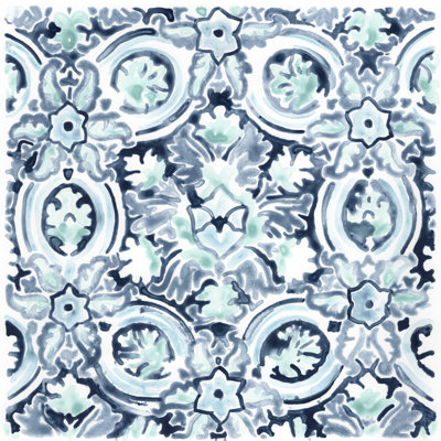 Carreau de mosaïque azur I