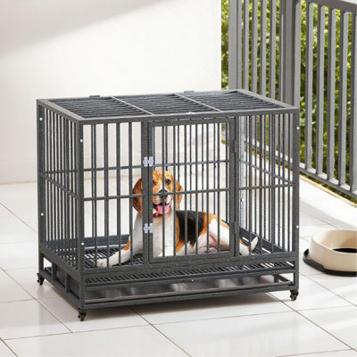 Cage en métal robuste pour chenil