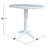 36" Round Extension Bar Height Dining Set With Matching Cross Back Bar Height Stools-143594176-143594179