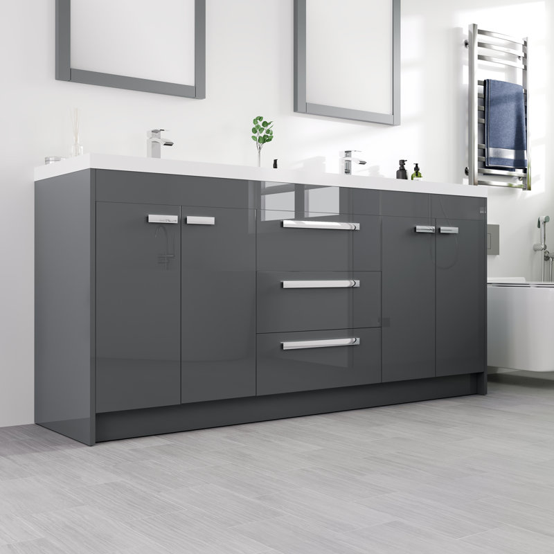 Wauconda 71" Double Bathroom Vanity Set