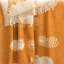 Orange Cat Wool Throw