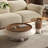 Modern Round Coffee Table with Storage