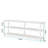 70.9" Console Table, 3-Tier Sofa Table With Metal Frame