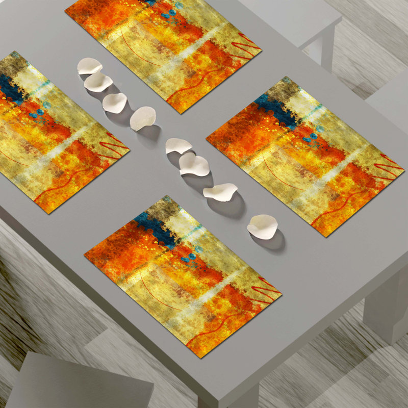Napperon abstrait en polyester