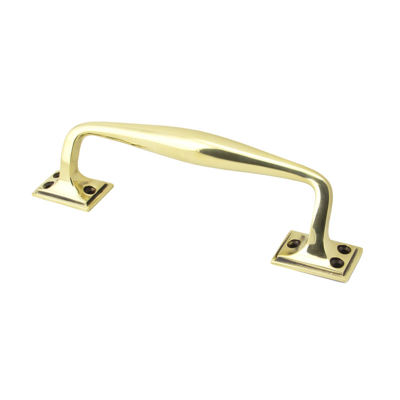 Art Deco Pull Handle, Aged Brass