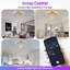 Plafonnier encastré carré en cristal à DEL 18 pouces à intensité variable avec application et télécommande, doré-520060937-520060938