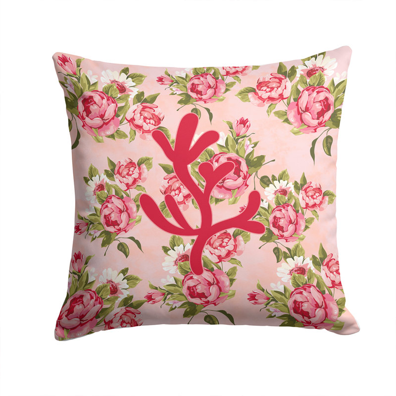  Coussin décoratif Coral Shabby Elegance, Rose