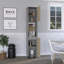 Garde-manger Hasselt, double porte, six tablettes - pin clair