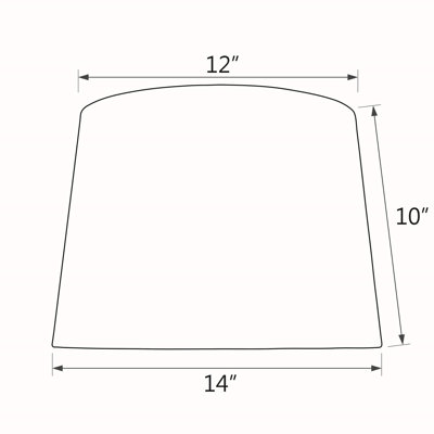 10 in. H Linen Empire Lamp Shade
