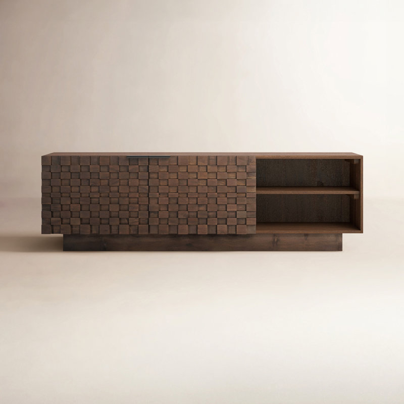 Givens 60" Carved Wood Media Cabinet