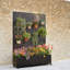 Jardinière mobile surélevée en métal 47 x 16 x 73
