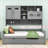 Wood Daybed with Trundle and Built-in Storage Cabinets and Shelves-925512128-925512130