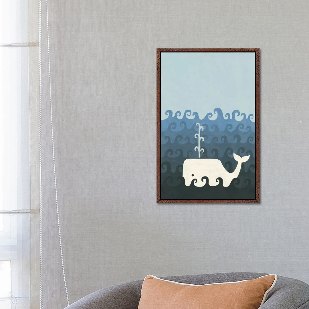 The Whale von HandsOffMyDinosaur - Galerie- Giclée auf Leinwand