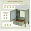 Meuble-lavabo de 20 pouces avec lavabo en céramique et beaucoup de rangement - idéal pour les petites salles de bain-274803449