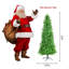 Arbre de Noël au crayon 5 pi, arbre de Noël artificiel mince avec 556 pointes denses, branches vertes réalistes en PVC - arbre de Noël étroit compact pour les petits espaces-756542738