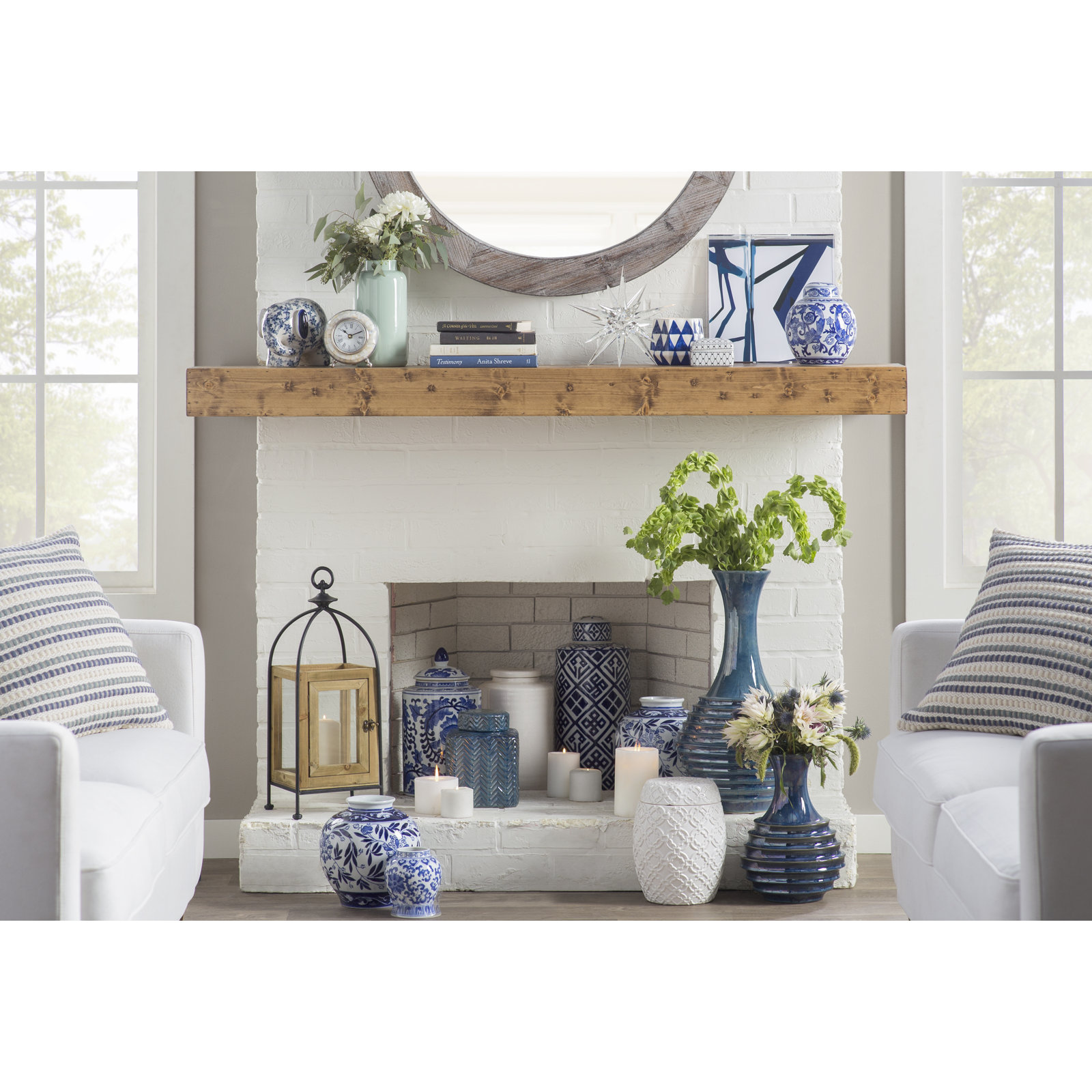 HomeAccent 80'' Solid Wood Console Table