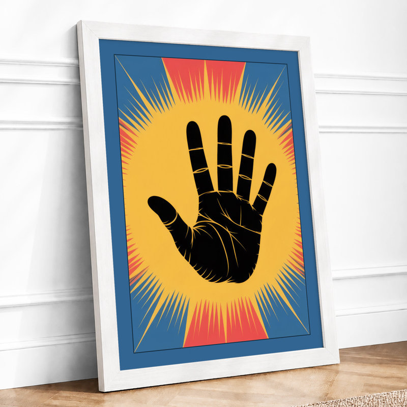 Hand Of Power Graphic Design - Print, A1 - 84.1 x 59.4 cm, White