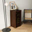 Armoire à vin brune noyer 32 - style buffet contemporain modulaire avec option élégante