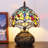 Tiffany Table Lamp Small Stained Glass Mushroom Desk Lamp 8X11 Inch Dragonfly Style-951844109