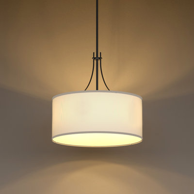 5 - Light Dimmable Drum Pendant Light