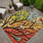 Machine Washable Indoor/Outdoor Chantille ACN2336 Botanical Rug-1818556208
