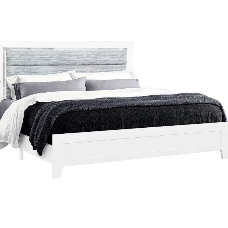 OMODA WHITE BED WITH LED