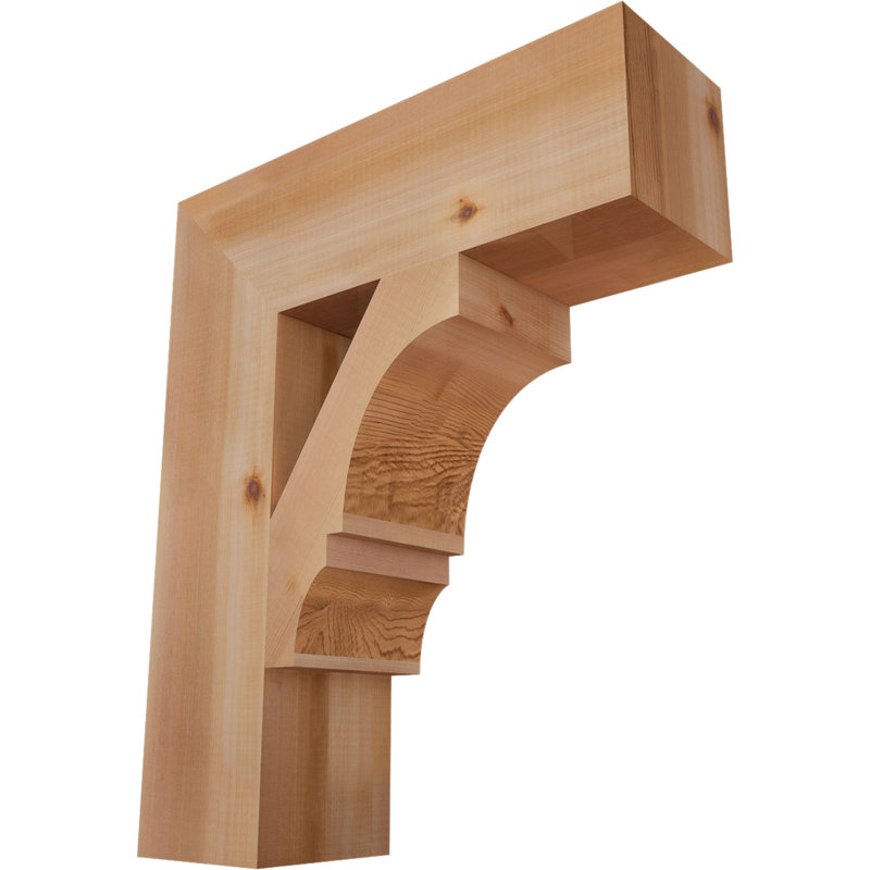 Support de bloc Balboa, Cèdre rouge de l'Ouest lisse, L 5 1/2 po x P 20 po x H 24 po