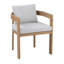 Modern Aluminum Dining Chairs with Plush Cushions-1225996618