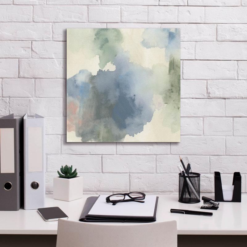  «Cloud Marble 1» par June Erica Vess, art mural sur toile, 18 po x 18 po
