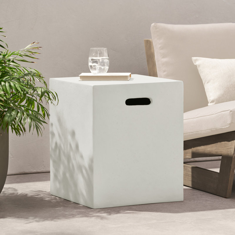 Porte-réservoir / table d'appoint 16 x 20 pouces MGO, blanc, Blanc