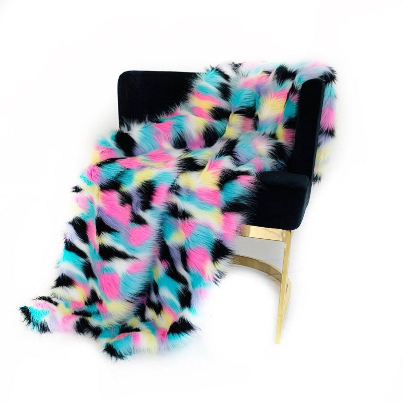 Knitted Throw Blanket, 116" W x 102" L