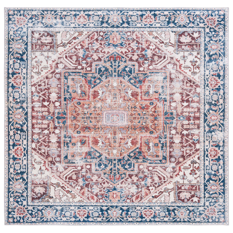 Arizona Performance Machine Washable Oriental Rug, Square 6'