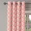 Rideau à œillets décoratif à 2 panneaux Latitude Run® Coral, 50 po, blanc corail pâle-1630571790