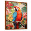 Perroquet rouge et bleu dans la jungle africaine - Art mural perroquet-811654456-1043294620