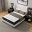 Matelas Queen 10 pouces en gel rafraîchissant - Design, soulagement, faible transfert de mouvement, eau, États-Unis, compatible avec sommier articulé, support gris et blanc, convient aux cadres de lit, mousse à mémoire de forme-653282214