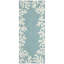 Tapis intérieur / extérieur bleu touffeté à la main à motif floral Bellavia-255965805