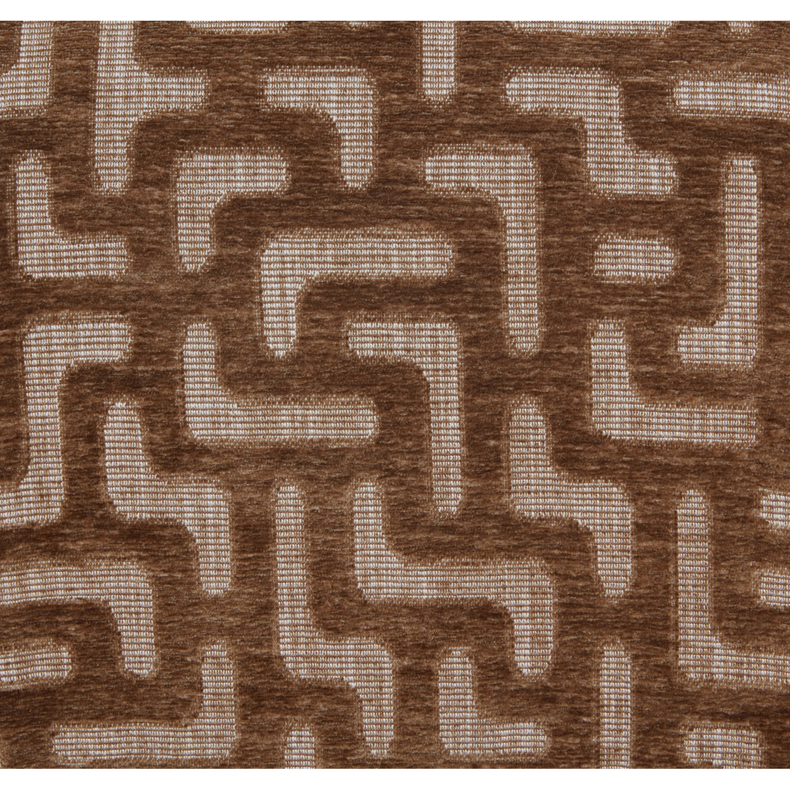 Daine 62" Linen Bedroom Bench, Brown Chenille Abstract