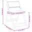  Ensemble bistro en bambou, bambou gris foncé, polyester standard-64723272