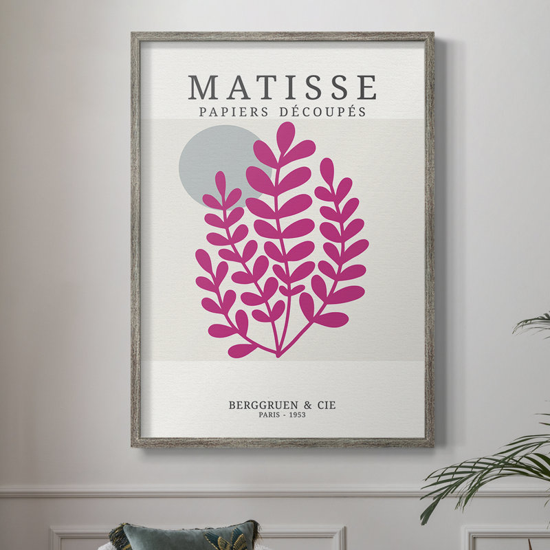 Matisse CD XXI, reproduction d'art encadrée - bois massif, H 11 po x l 9 po