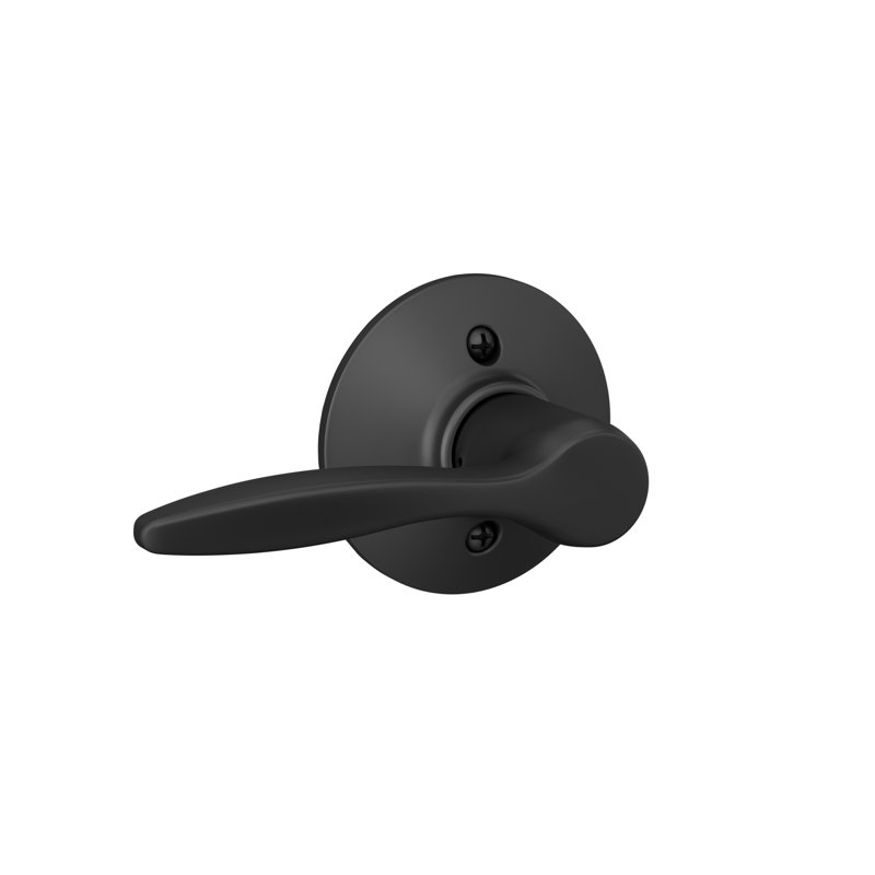 Delfayo Lever Hall & Closet Lock, Matte Black