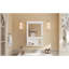 Fixation murale, rangement avec miroir, style moderne, + métal, peu encombrant, armoire à miroir pour vestiaire, blanc, petits espaces