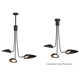 Inge 3 Light Dimmable LED Plug-in Pendant