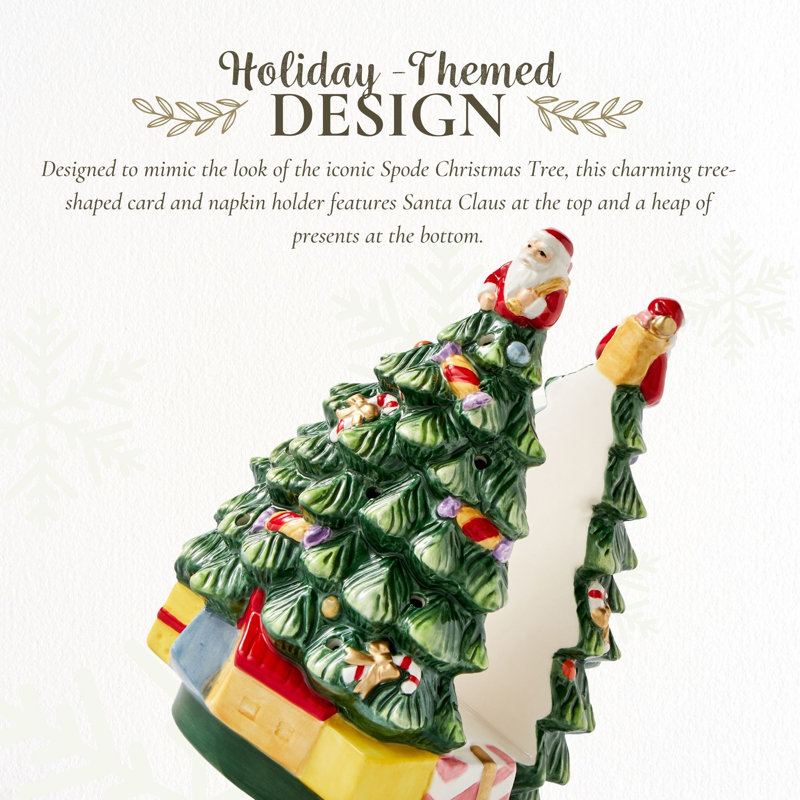 Spode Christmas Tree Figural Napkin Holder