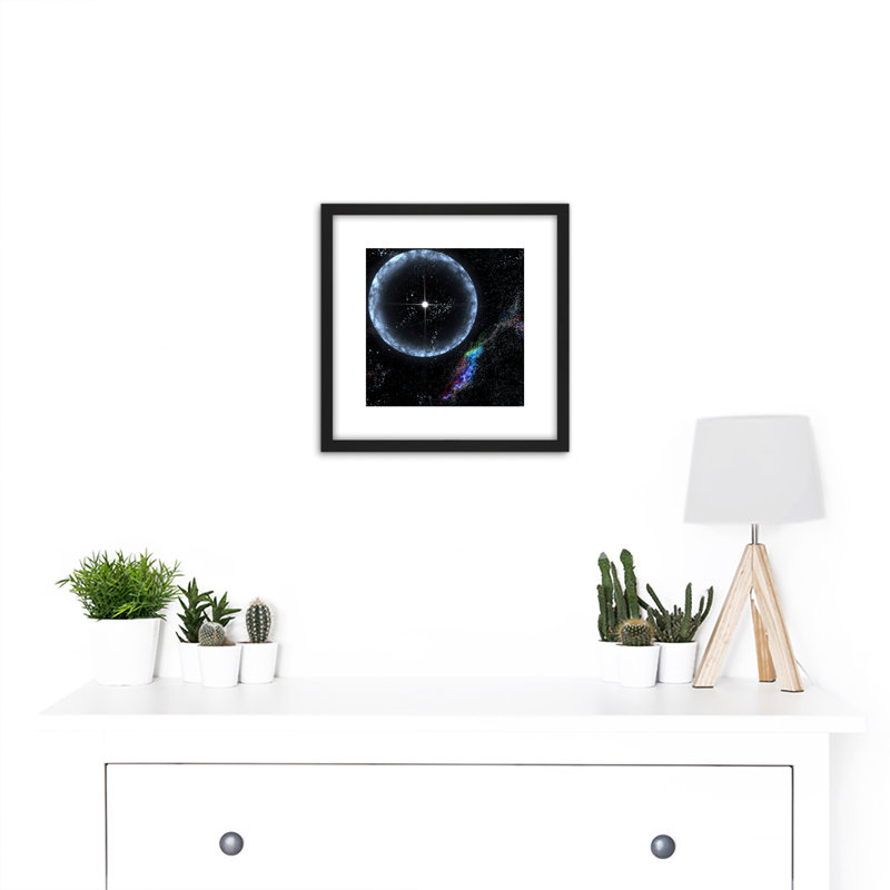 Space NASA Star SGR1806-20 Gamma Ray Flare Illustration - Single Picture Frame Print