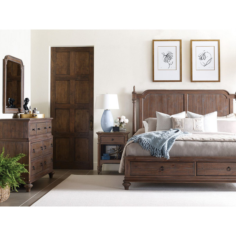 Commode 7 tiroirs en bois massif Suelo