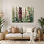 Art mural en métal Botanical Hollyhock-999037585
