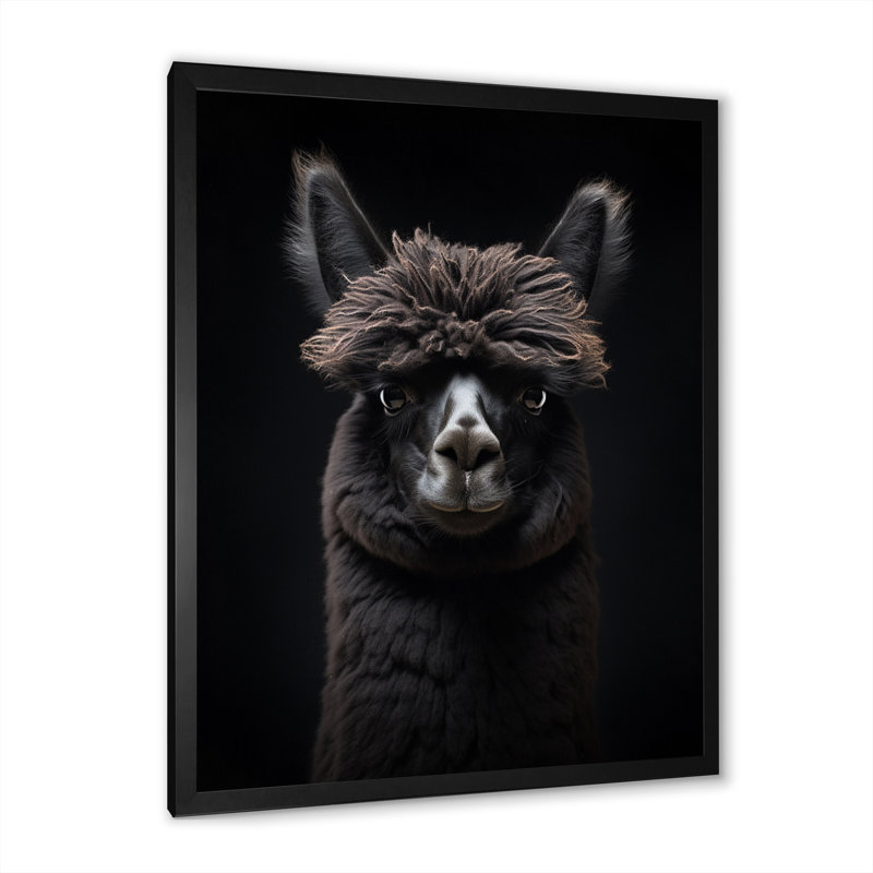 Alcapas Regal Royalty - animaux, impressions sur toile, Cadre simple noir, H 44 po x l 34 po x P 1,5 po